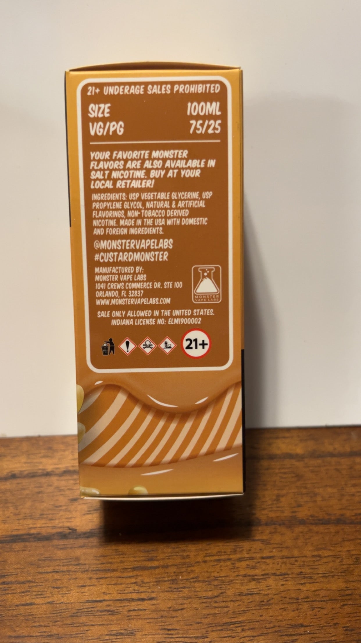 Custard Monster Butterscotch 3mg 100ml