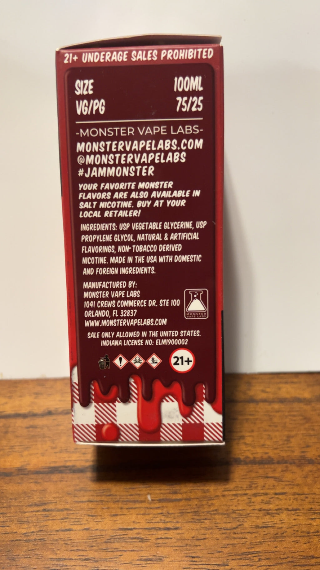 Jam Monster Strawberry 3mg 100ml