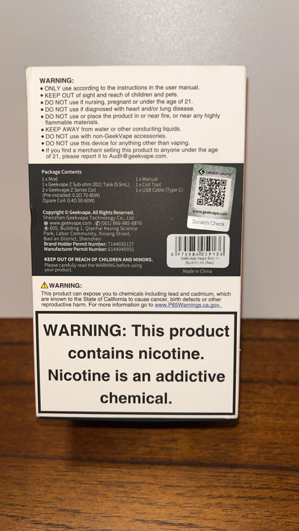 GeekVape Aegis Solo 3 Kit Built In Battery