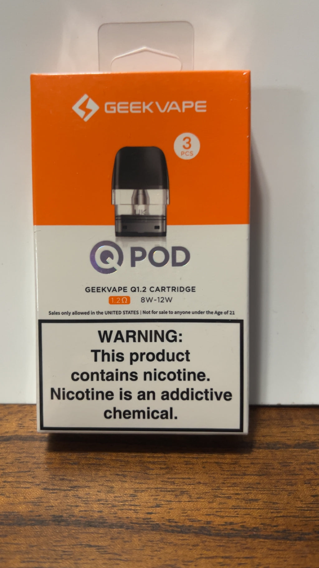 Geekvape Qpod Q1.2 Cartridge 1.2 8w-12w 3pk