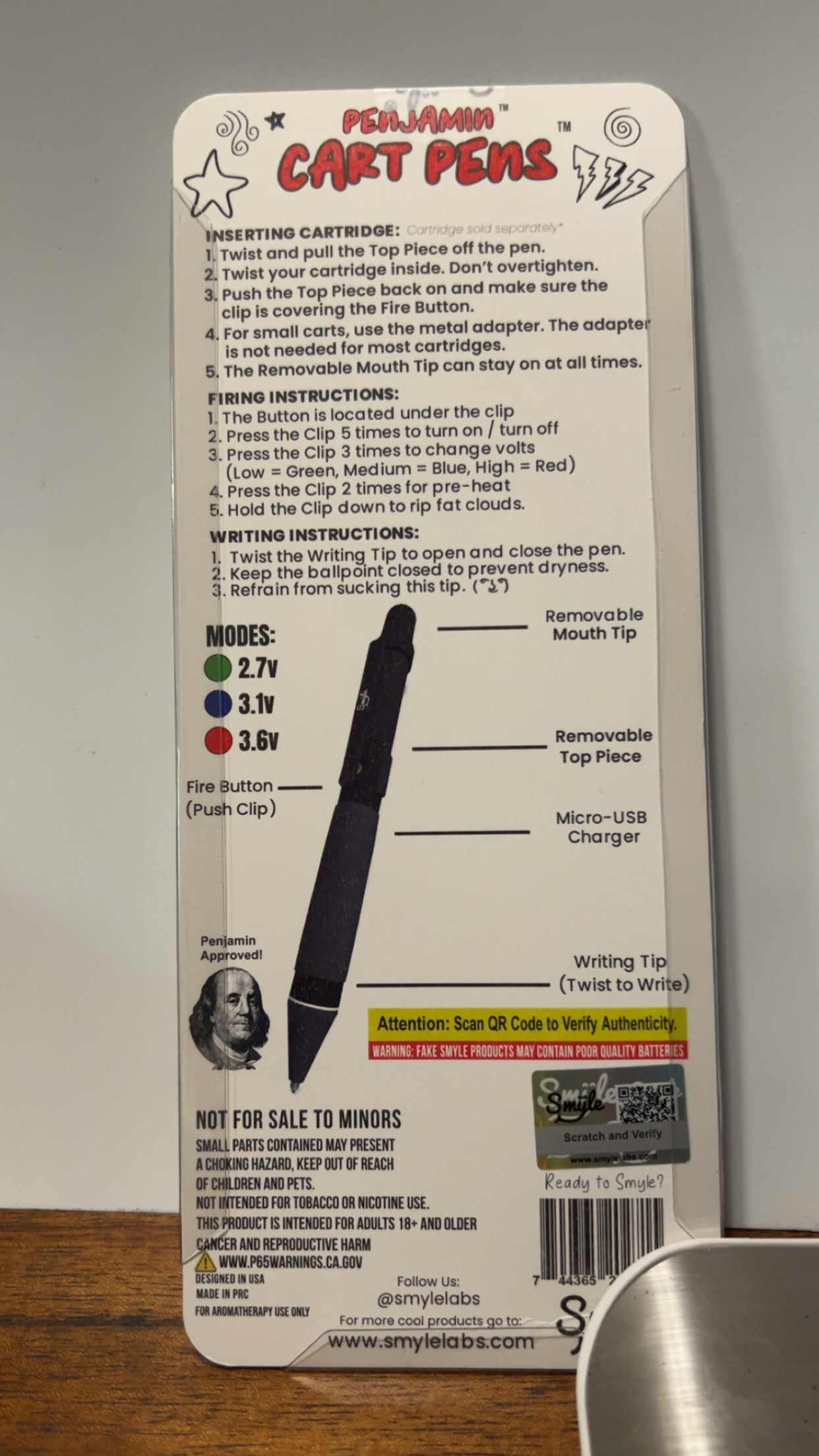 Smyle Penjamin Cart Pen