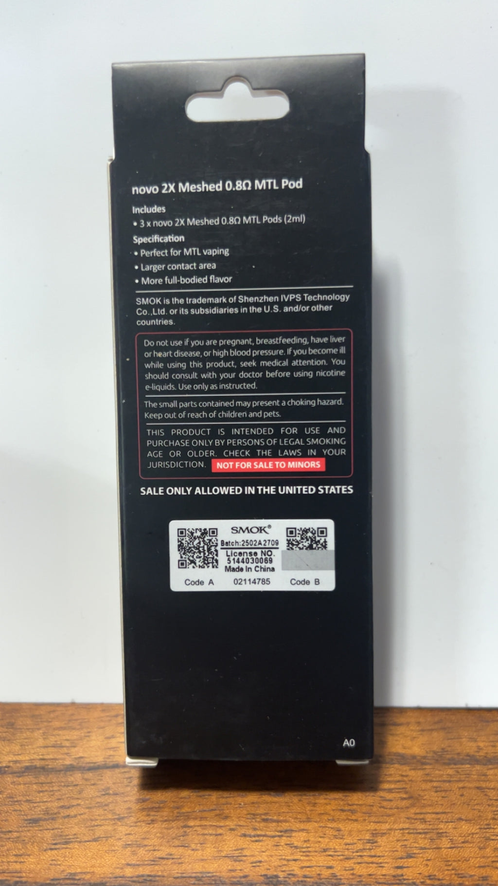 Smok Novo 2X Pod Meshed 0.8 MTL