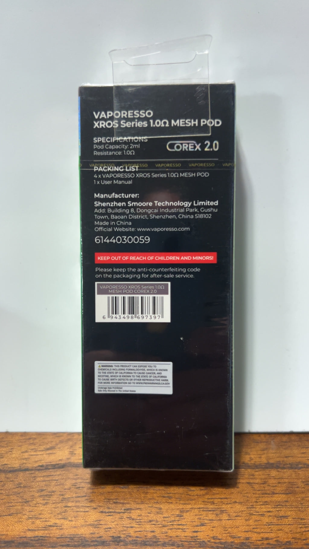 Vaporesso Corex 2.0 Xros Series 1.0 Mesh Pod 2ml 4pk