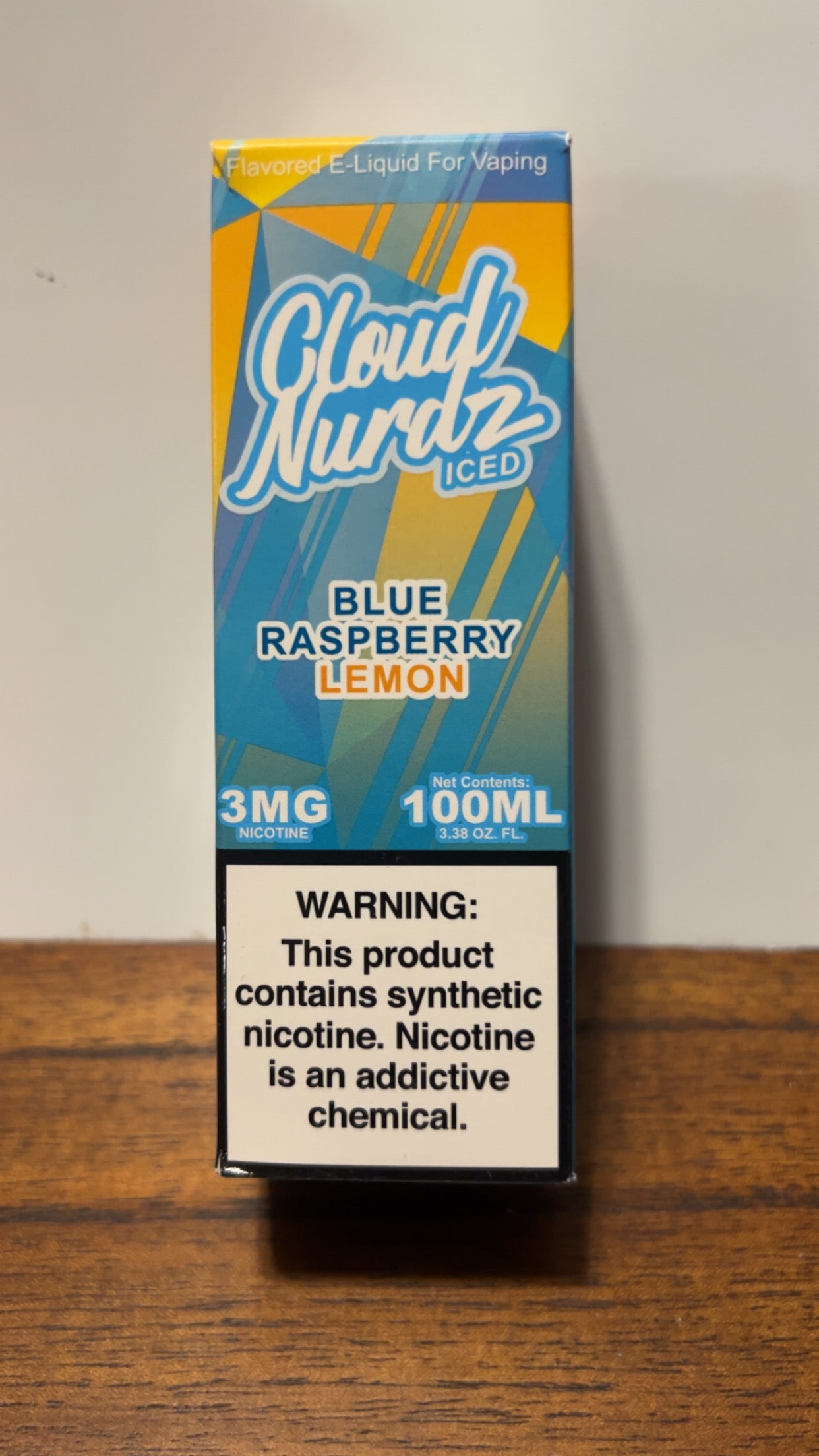 Cloud Nurdz Iced Blue Raspberry Lemon 3mg 100ml