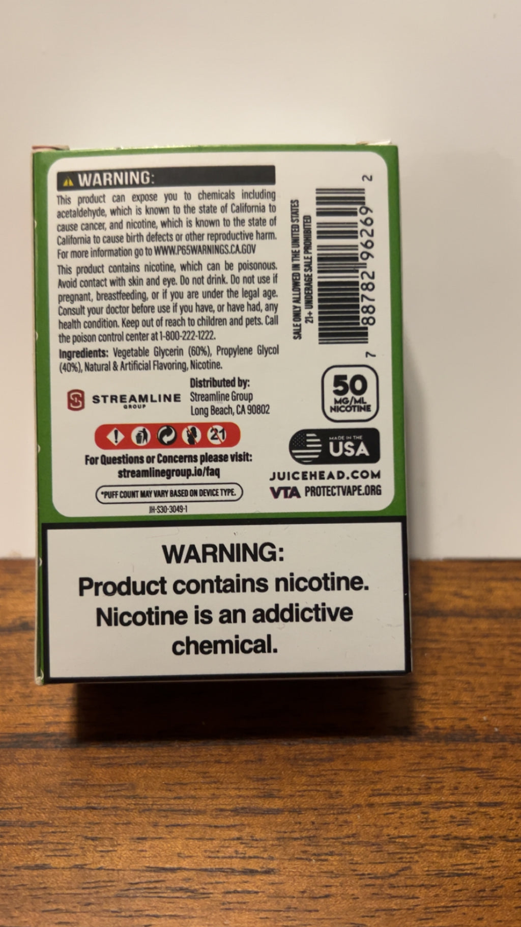 Juice Head Salts Strawberry Kiwi 50mg 30ml