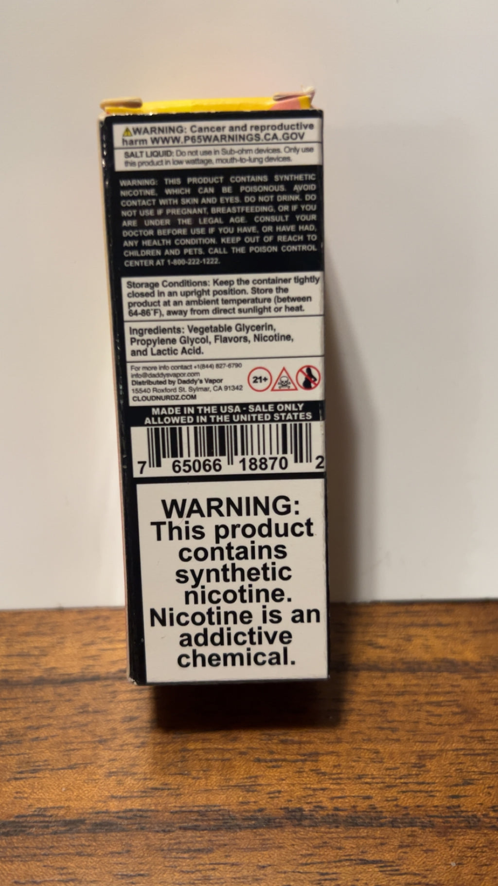 Cloud Nurdz Salts Strawberry Lemon 50mg 30ml