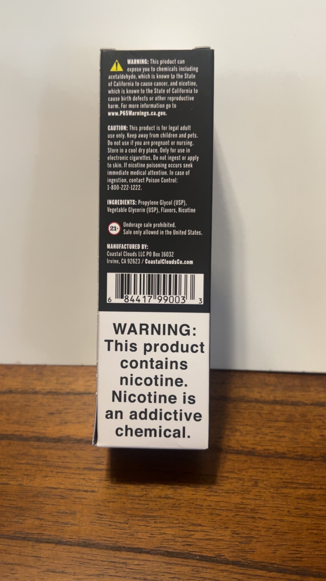Coastal Clouds Menthol Tobacco 3mg 60ml