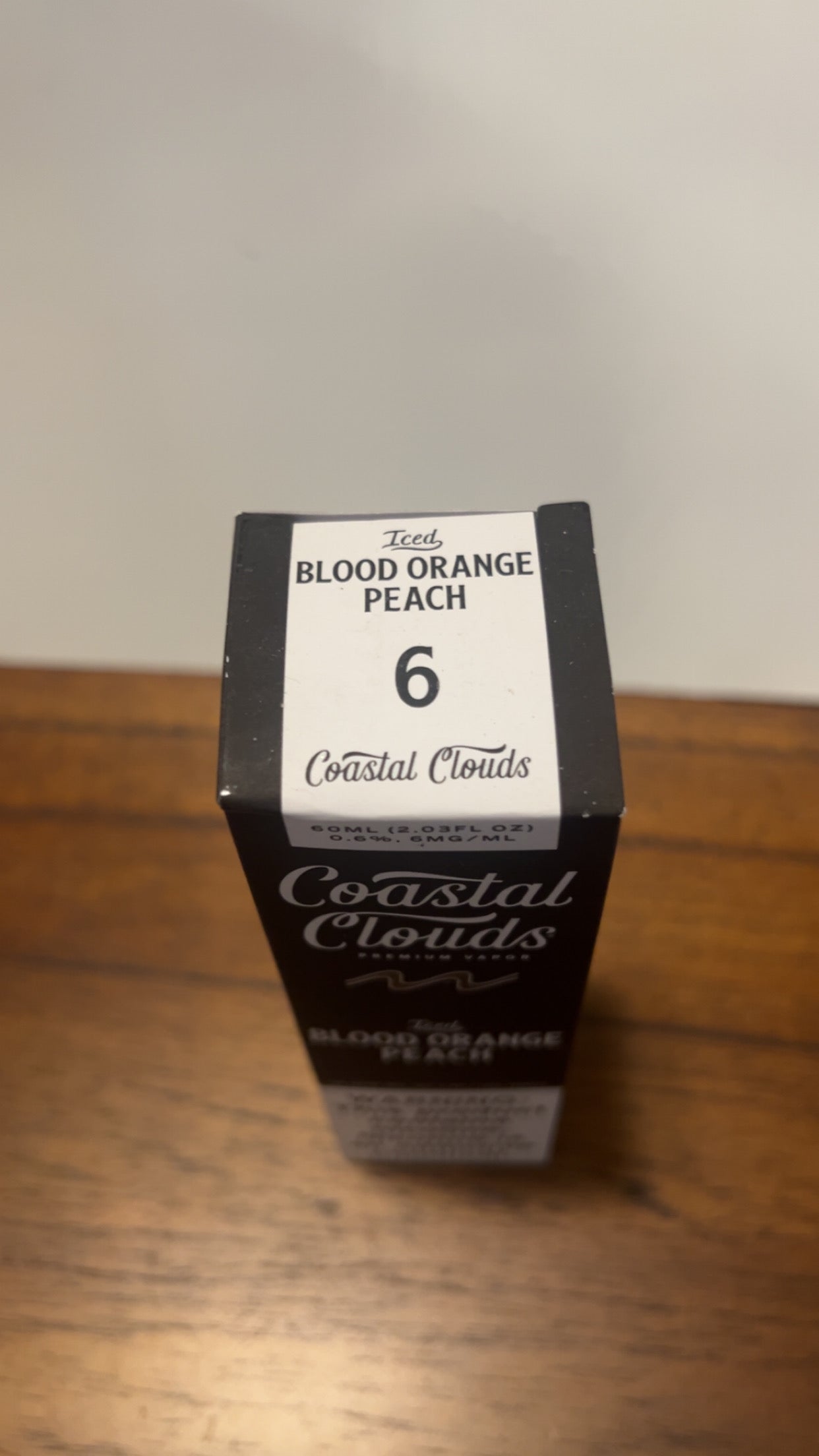 Coastal Clouds Iced Blood Orange Peach 6mg 60ml