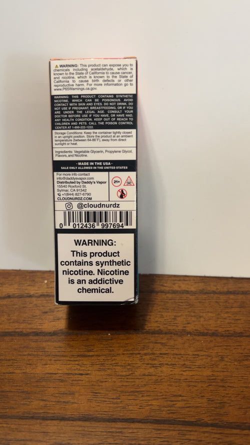 Cloud Nurdz Iced Strawberry Mango 6mg 100ml