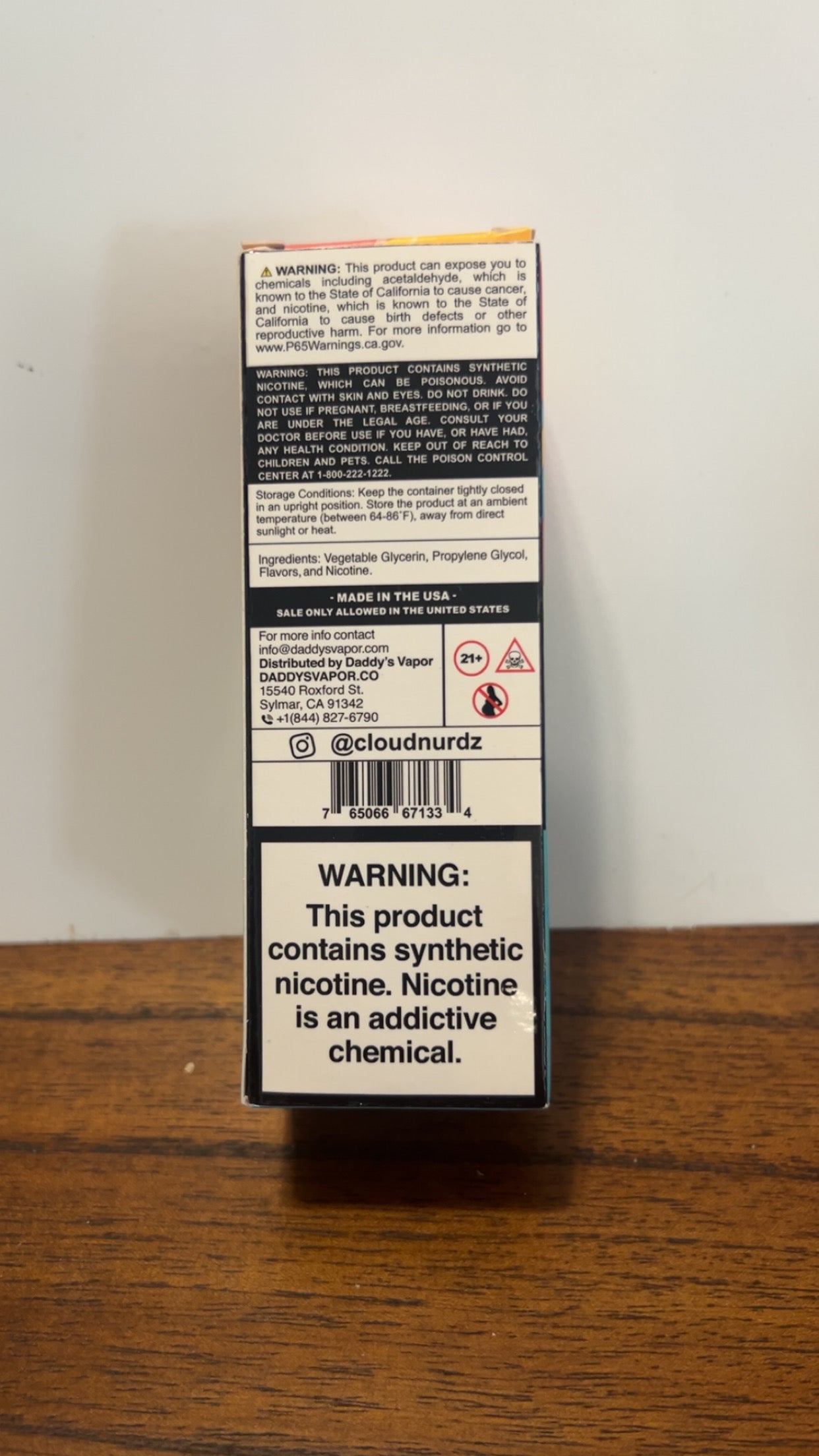 Cloud Nurdz Iced Strawberry Lemon 3mg 100ml