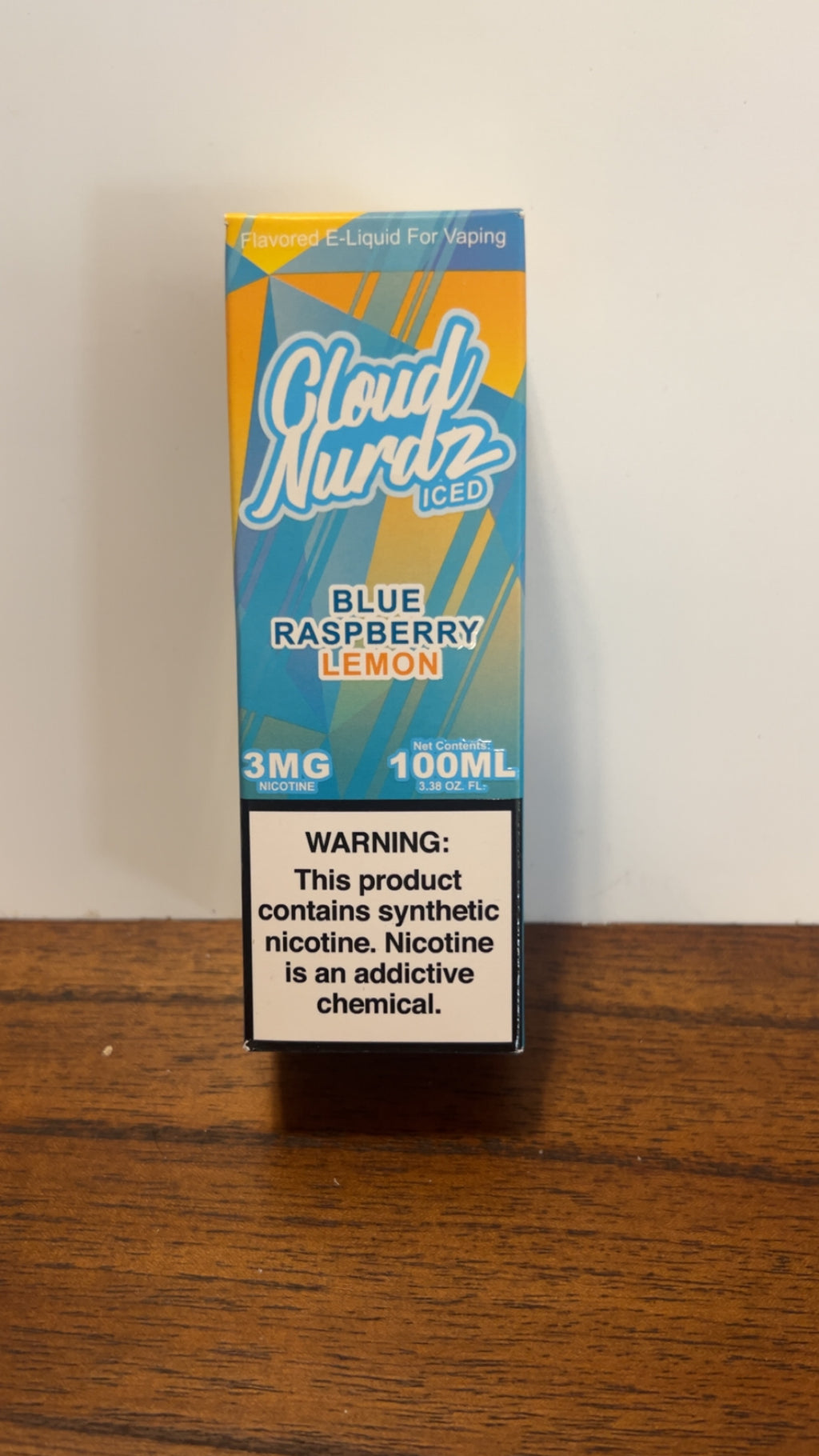 Cloud Nurdz Iced Blue Raspberry Lemon 3mg 100ml