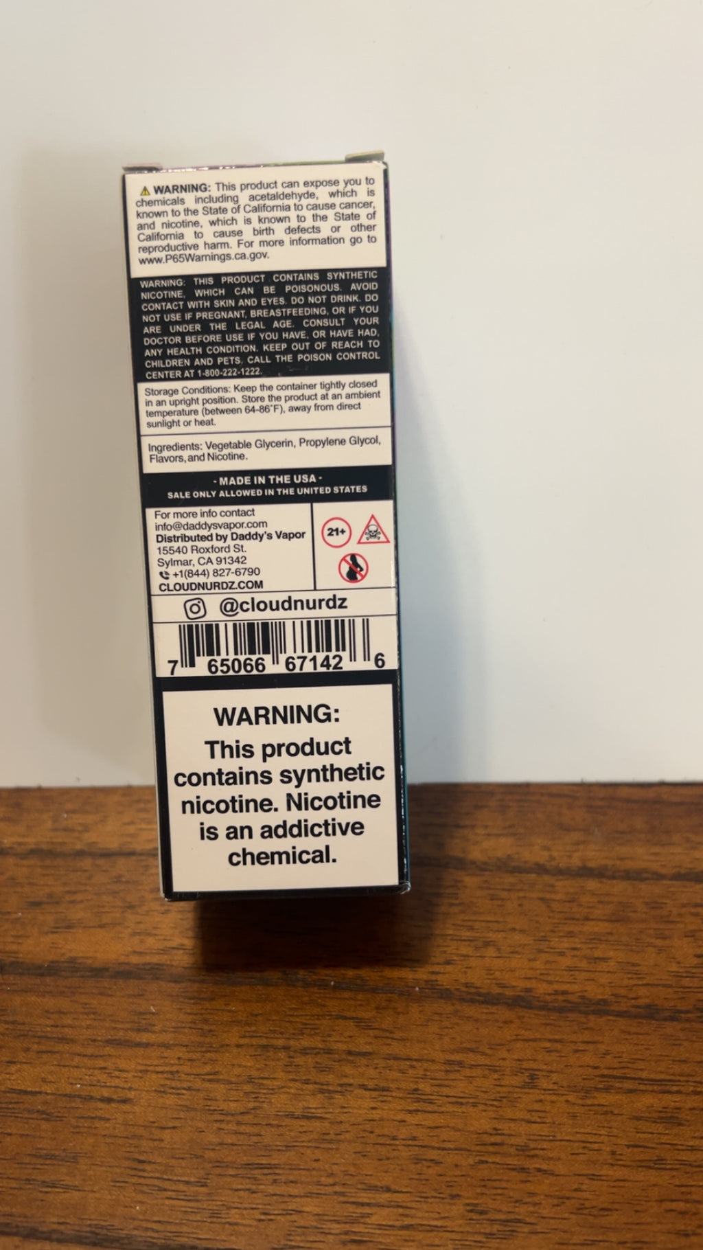 Cloud Nurdz Iced Apple Grape 3mg 100ml