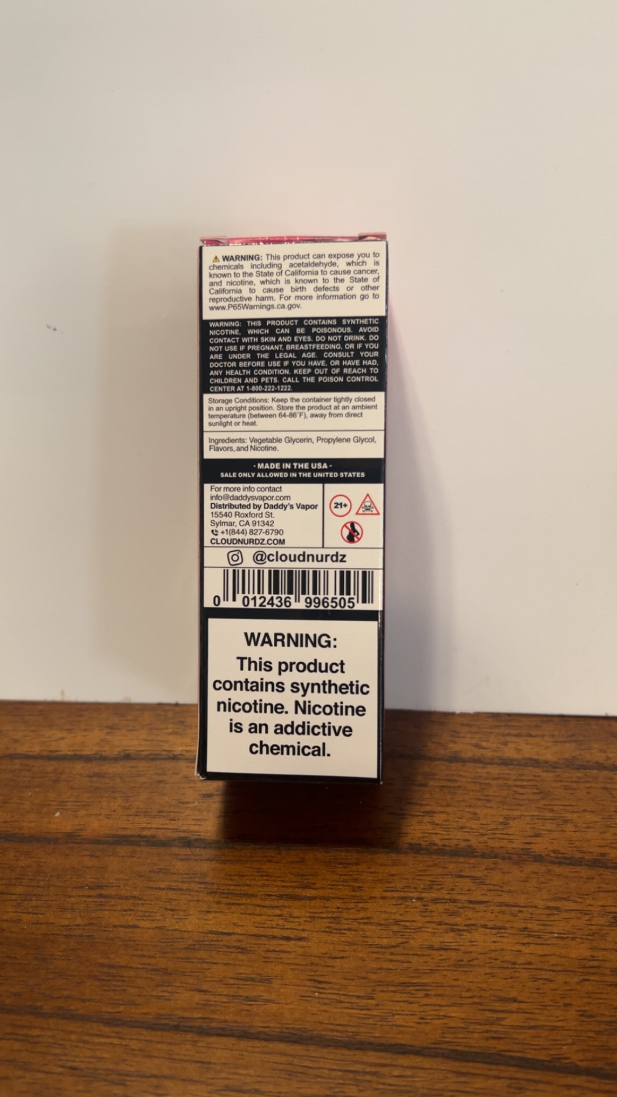 Cloud Nurdz Watermelon Berry 6mg 100ml