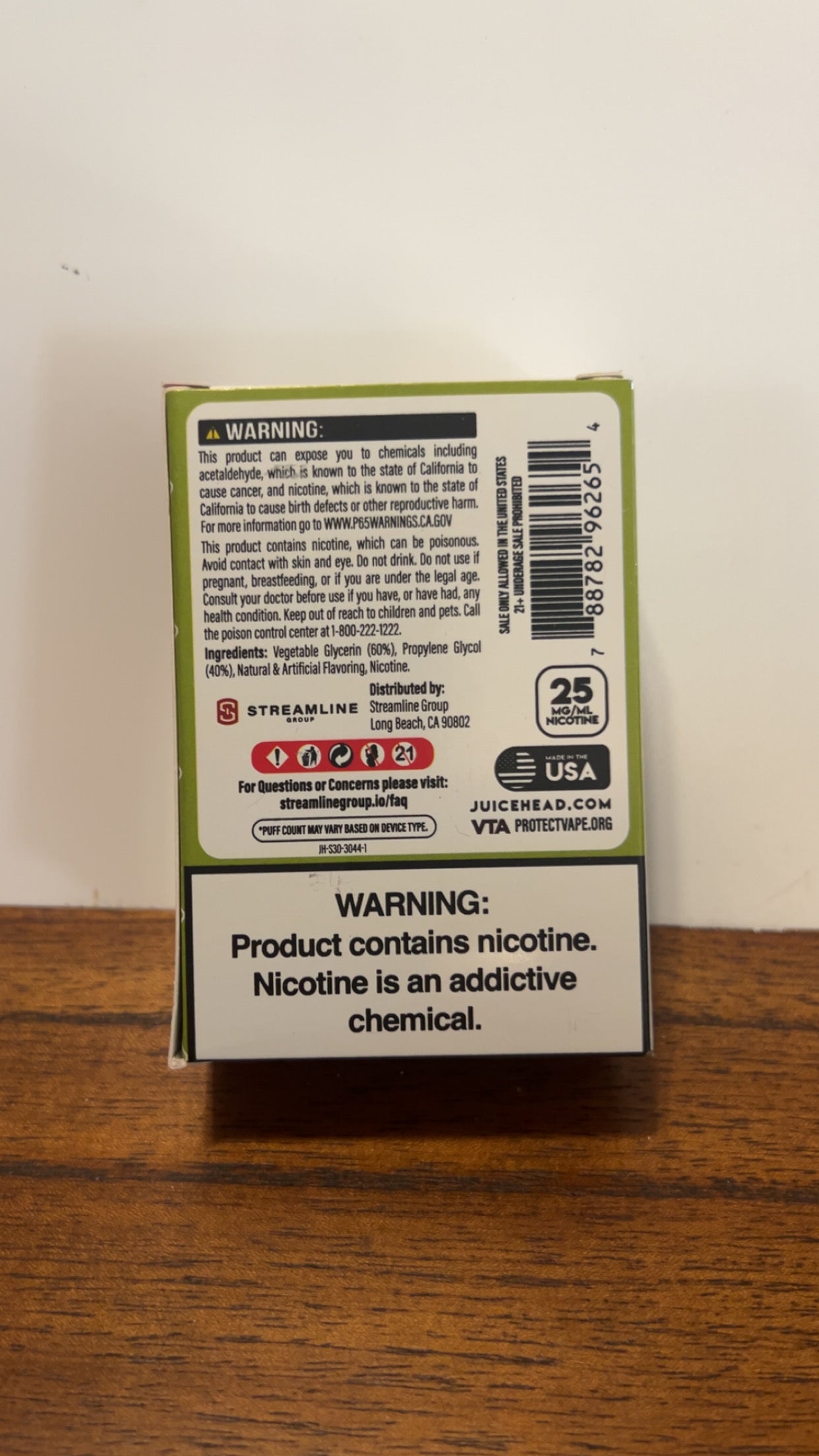 Juice Head Salts Peach Pear 25mg 30ml