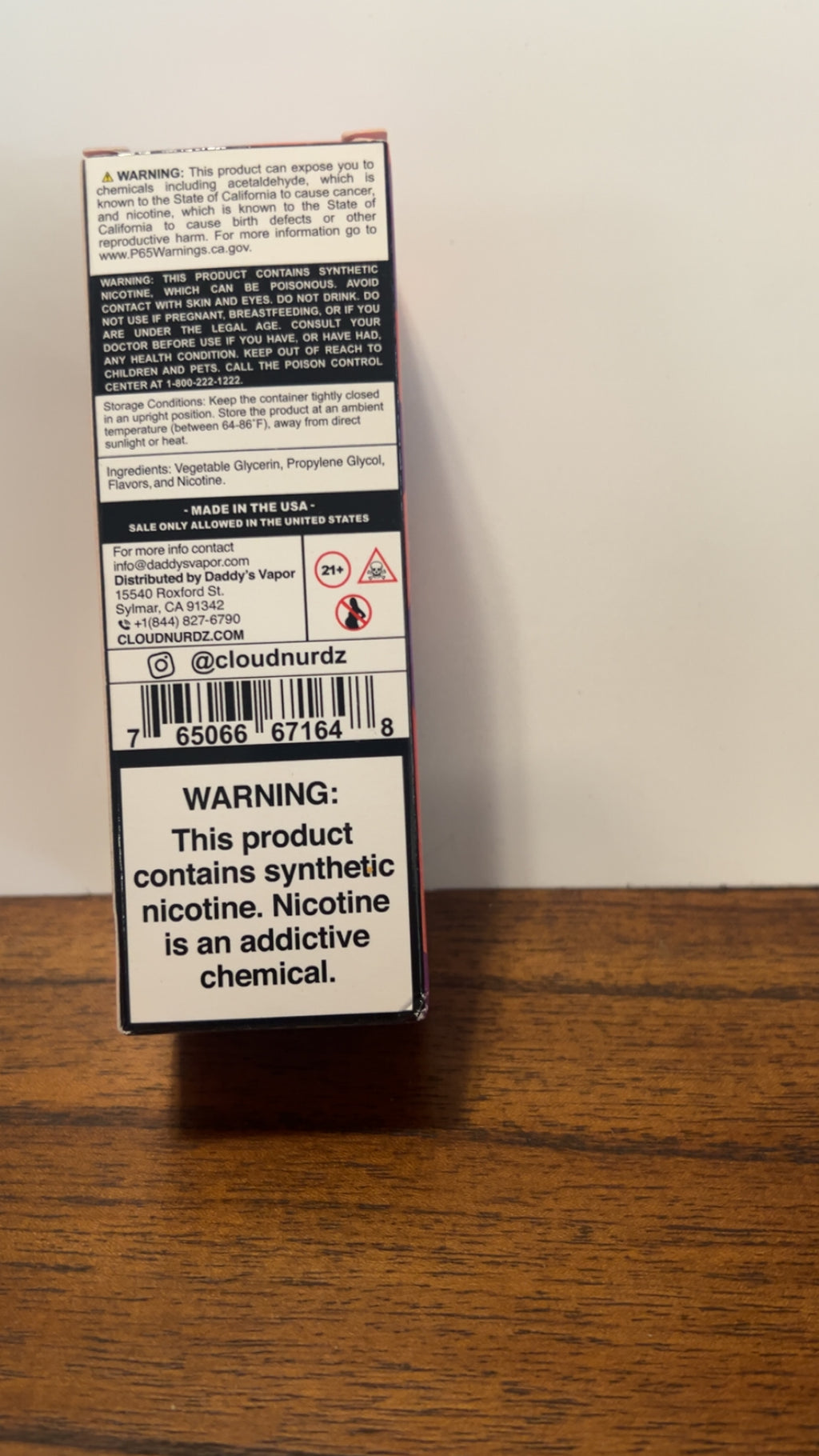 Cloud Nurdz Strawberry Grape 6mg 100ml