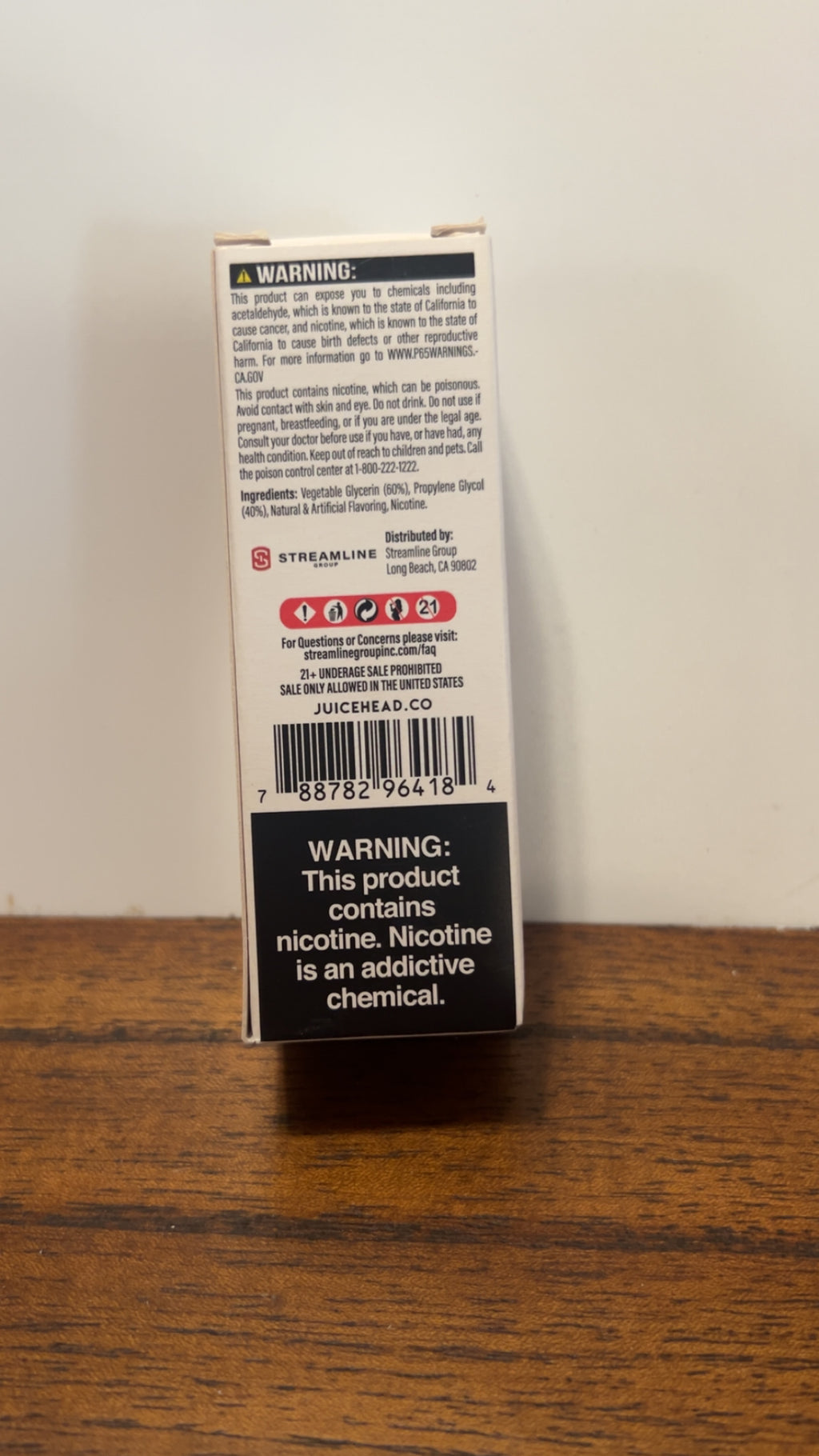 Juice Head Salts Pineapple Grapefruit 25mg 30ml